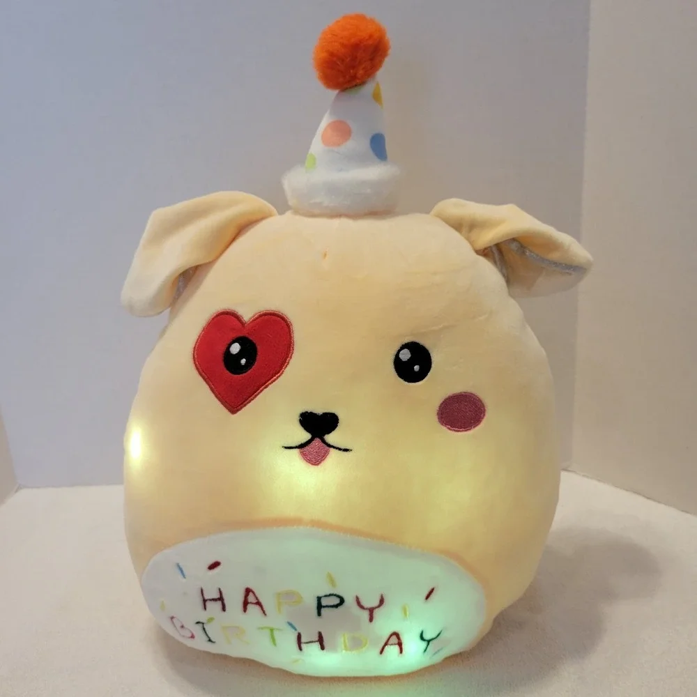 Yangzhou STEP Toys Light Up HAPPY Birthday Squishmallow type plush 16